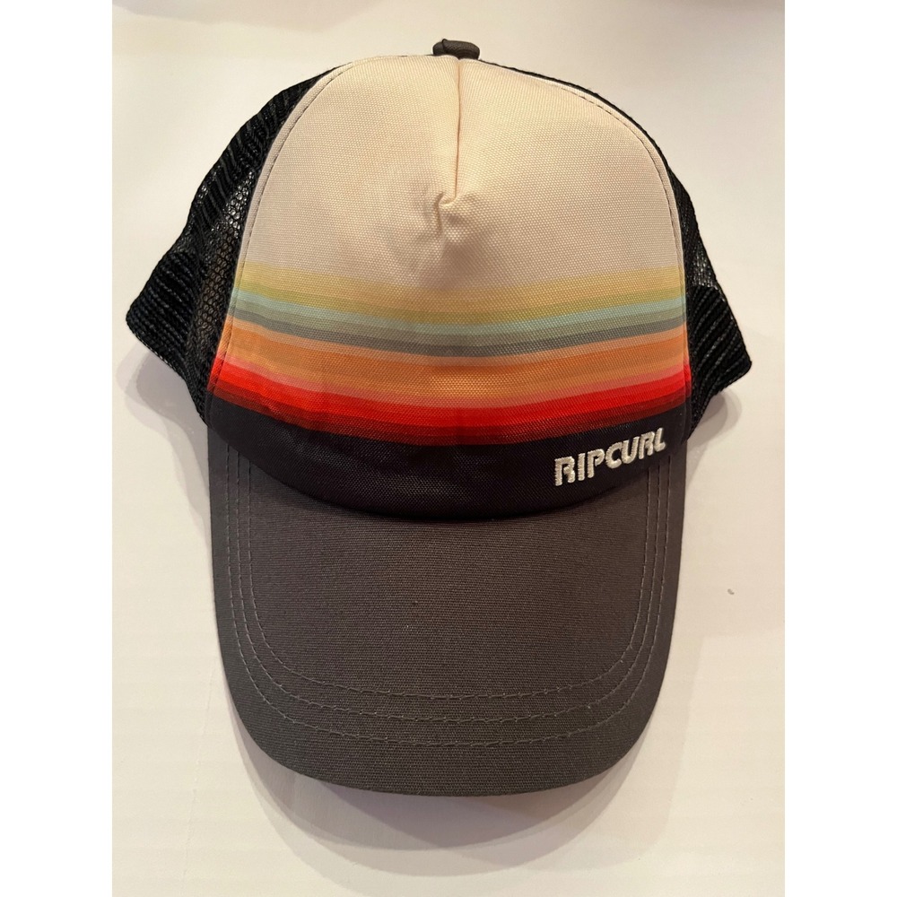 NWT Rip Curl Surf Revival Trucker Hat Adjustable Snapback Mesh‎ Beach Cap